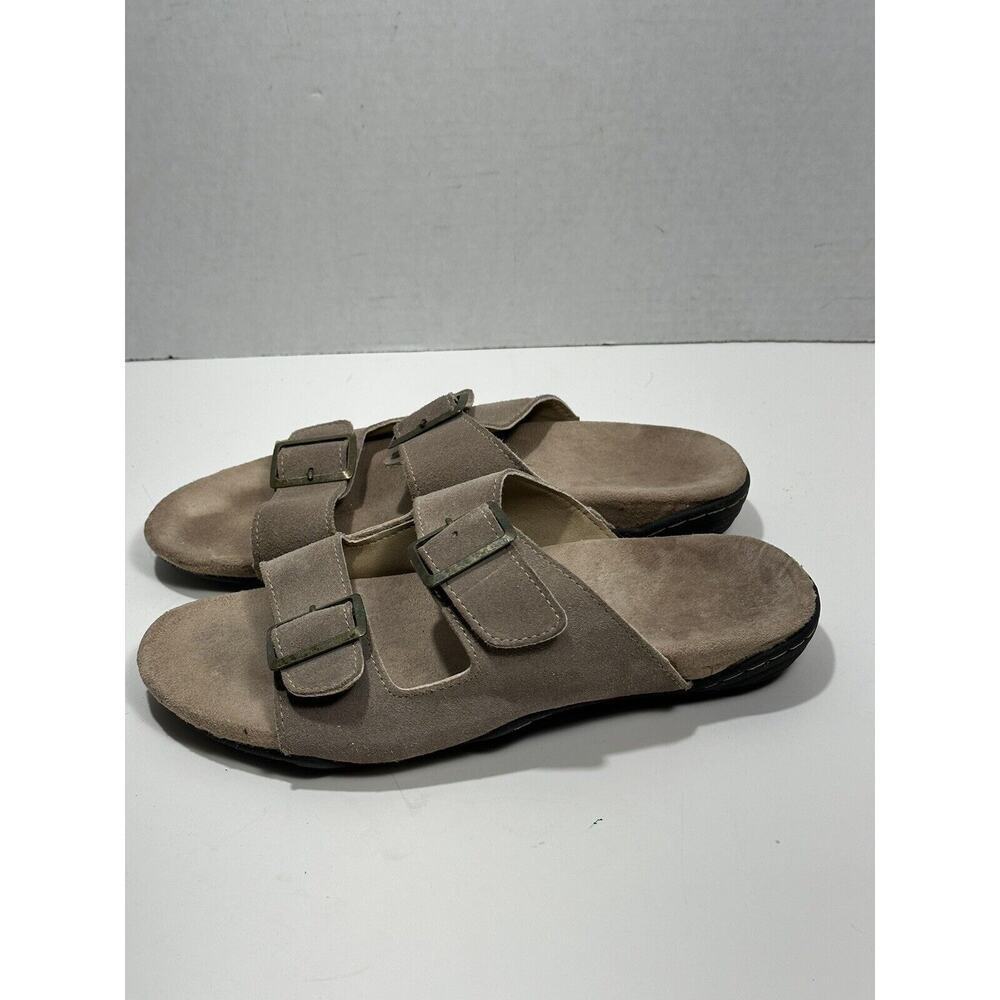J-41 Adventure On Pingree Women‎ 8 M Slice Double Strap Buckle Beige Kj15pge54